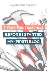 9 free blogging tools I wish I used when I started my first hosted WordPress blog via @HackingDigital